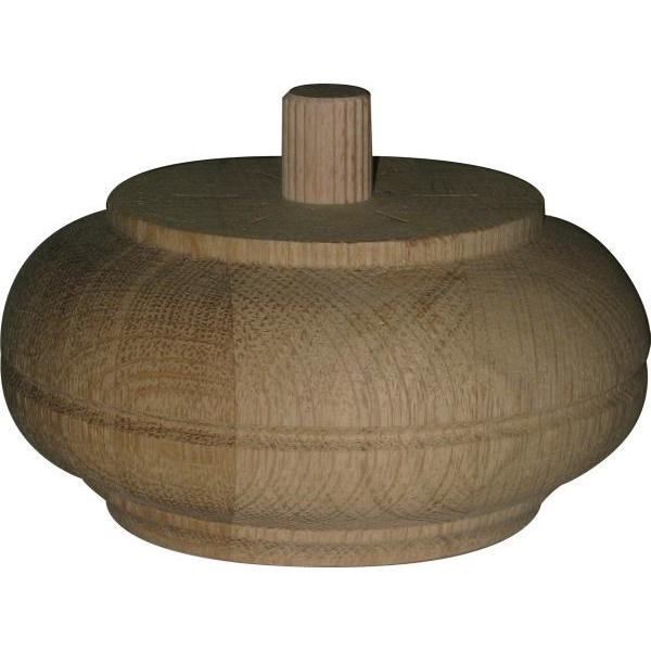 Holzfuß antik, Möbelfuß antik, Eiche, Ø 150mm, Möbelfuss Holz